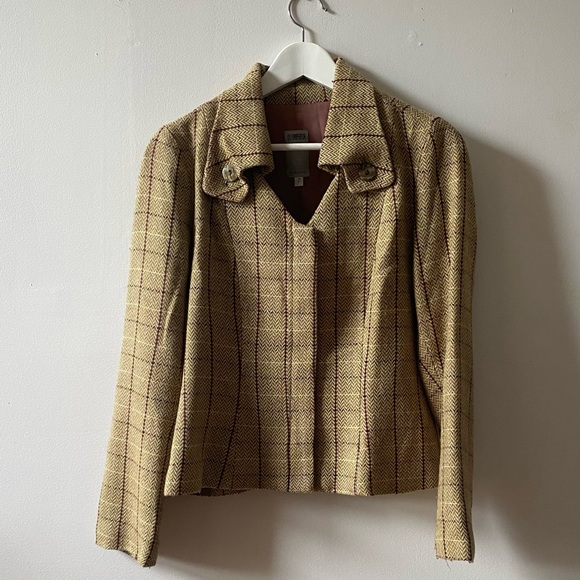 VINTAGE PLAID SKIRT SUIT - Picture 4 of 12